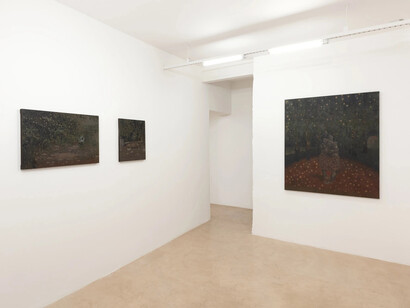 Miguel Afa, Um céu para caber, vista da exposição. Cortesia de A Gentil Carioca