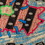 George Widener, Untitled (Red Xs) (detail), 2025. Courtesy of Hirschl & Adler