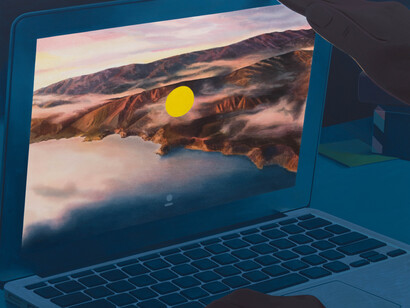 Jonah Gebka, Big sur sunset, 2024. Courtesy of Galerie Thomas Fuchs 