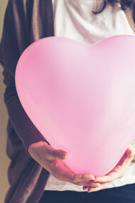 The importance of self acceptance, love balloon 