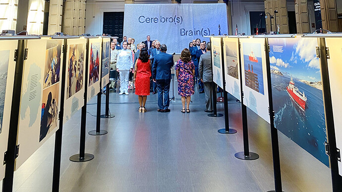 El Perú en la Antártida, vista de exhibición. Cortesía de la Casa de la Ciencia