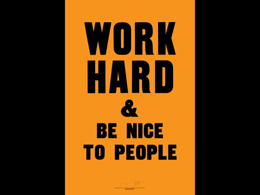 Anthony Burrill Meer