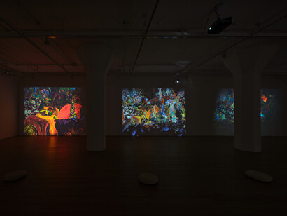 Wang Chen, Touching red, exhibition view. Courtesy of Arario Gallery