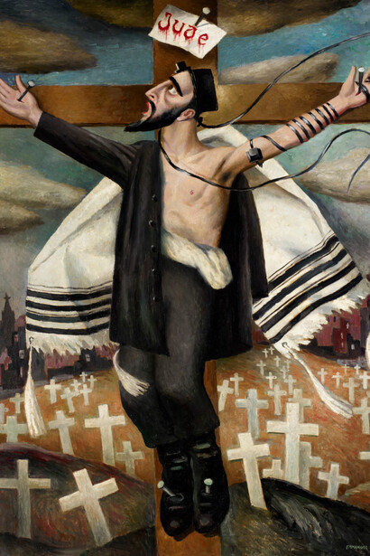 Emmanuel Levy, Crucifixion, 1942. Courtesy of Ben Uri Museum