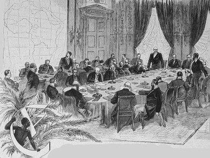 La Conferencia de Berlín simboliza el momento en que las potencias europeas formalizaron el reparto colonial de África sobre un mapa trazado en despachos diplomáticos