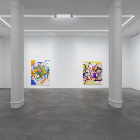 Joanne Greenbaum, Amnesia, exhibition view. Courtesy of Nino Mier Gallery