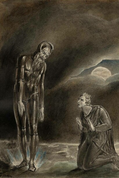 Amleto e il fantasma del padre, William Blake, 1806, British Museum, Londra, UK