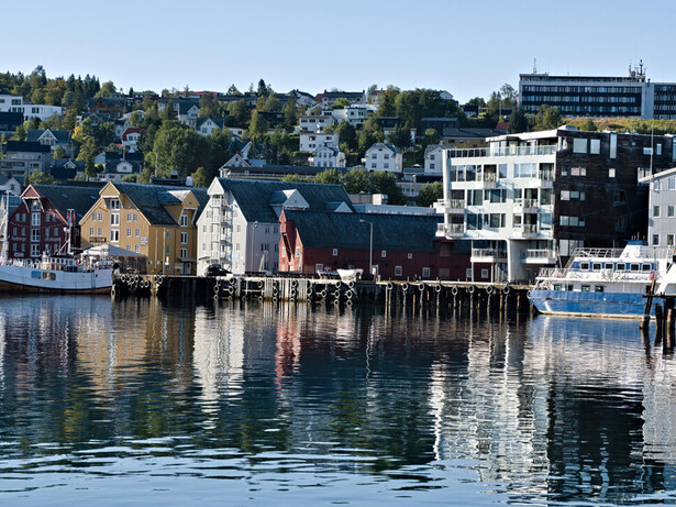 El puerto de Tromsø, Noruega