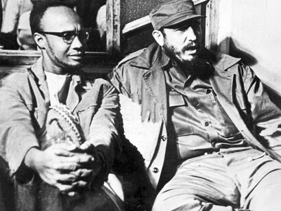 Amílcar Cabral com Fidel Castro em Cuba, 1966. Também devemos falar dos outros Combatentes da Liberdade da Pátria que sem olhar a prebendas se entregaram à luta, alguns com sacrifício da própria vida, como aliás aconteceu com Cabral
