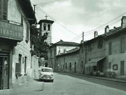 Via Pusiano nel quartiere milanese di Cimiano negli anni sessanta del XX secolo