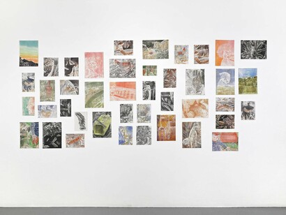 Agathe May, Par où le chemin ?, vue de l'exposition. Avec l'aimable autorisation d'Agathe May