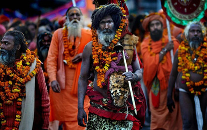 The Kumbh Mela is a massive Hindu pilgrimage that takes place every 12 years, drawing millions of devotees to bathe in the sacred waters of the Ganges River to cleanse themselves of sins and attain spiritual liberation