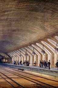 Convoglio in arrivo a Baker Street, 1863 