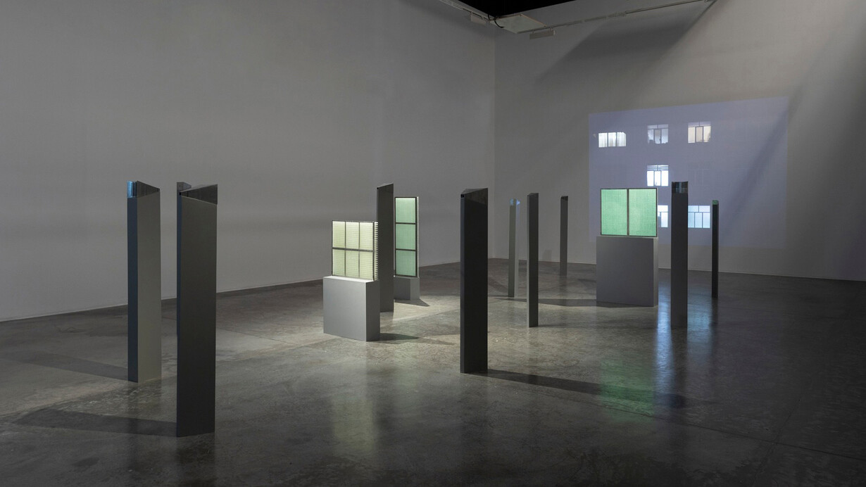 Nazgol Ansarinia, Instruments of viewing and obscurity, exhibition view. Courtesy of Green Art Gallery