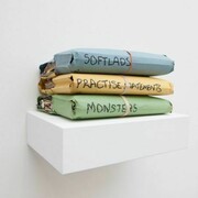 Ryan Gander, Applied arts, 2012, white box shelf, document wallets, paper, elastic bands, photo©Giovanni De Angelis, Courtesy CO2
