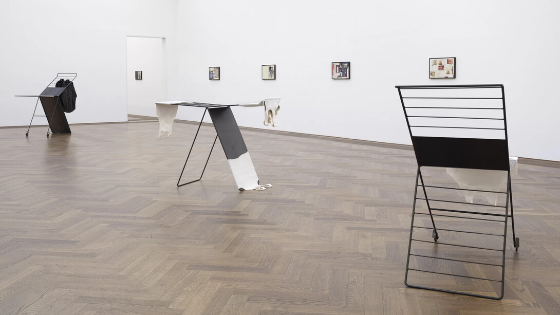 Troy Montes Michie, The jawbone sings blue, exhibition view. Courtesy of Kunsthalle Basel