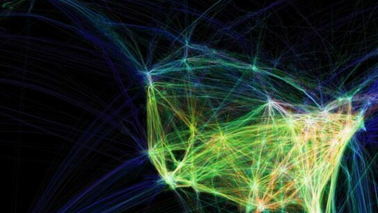 Aaron Koblin, Flight Patterns 2012 courtesy of s[edition]