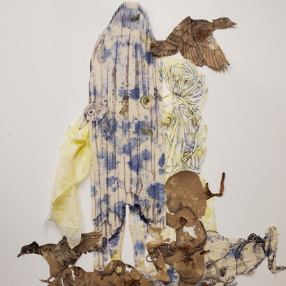 Katie Simmons, Symplocarpus foetidus (detail), 2024. Courtesy of Pleiades Gallery