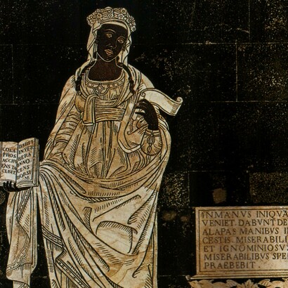 Sibilla Lybica, pavimento del Duomo di Siena, Italia 