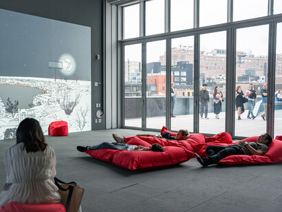 Marina Zurkow, Parting worlds, exhibition view. Courtesy of Whitney Museum of American Art
