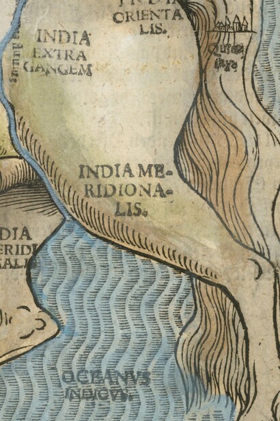 Heinrich Bünting, "Asia Secunda Pars Terrae in Forma Pegasir", 1851