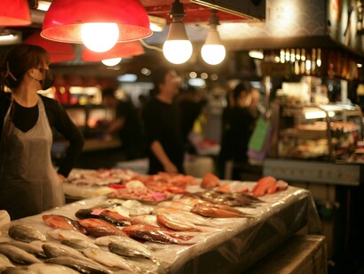 A stall with a diverse selection of fish, reflecting how coastal communities like those on Tawi-Tawi are mostly reliant on the bounty of the sea