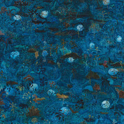 Alok Bal, The blue landscape, 2023-24. Courtesy of Sakshi Gallery