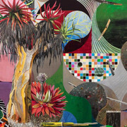 Luiz Zerbini, Cabeça d'Agua, 2016, Exhibition view. Courtesy of Stephen Friedman Gallery
