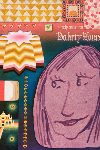 Ben Styer, Bakery hours (detail), 2024. Courtesy of Shrine