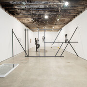 Pepo Salazar , Noise, 2008-2015, steel, 240 x 331 10.83 x 6 in. / 843 x 331 x 10.16 cm, exhibition view,  Image courtesy of the artist and Simon Preston Gallery
