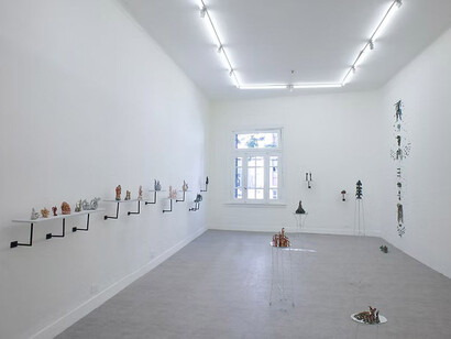 Víctor Enoc, Pulso líquido, vista de exhibición. Cortesía de la Linse Galería