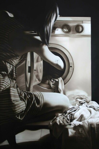 Elisa Rossi, Personae2, 2012, olio, tela, 100 x 70