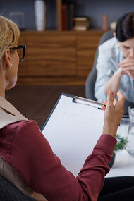 Sesión de terapia psicológica