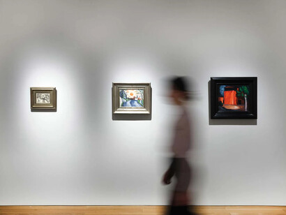 Various artists, American modernism from the estate of a private collector, exhibition view. Courtesy of Schoelkopf Gallery 