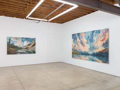 Cooper Cox, The view from upstairs, exhibition view. Courtesy of Ochi Projects