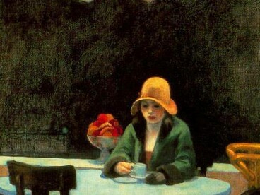 Edward Hopper, Tavola calda, olio su tela, 1927