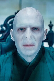 Ralph Fiennes as Voldemort in the Harry Potter series