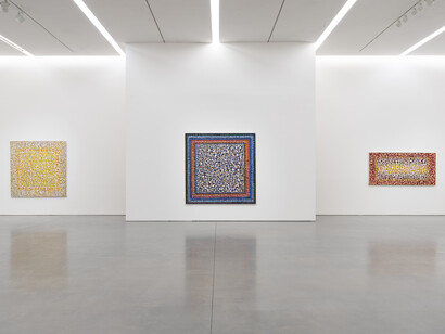 Richard Pousette-Dart, Geometry of summer, exhibition view. Courtesy of Pace Gallery