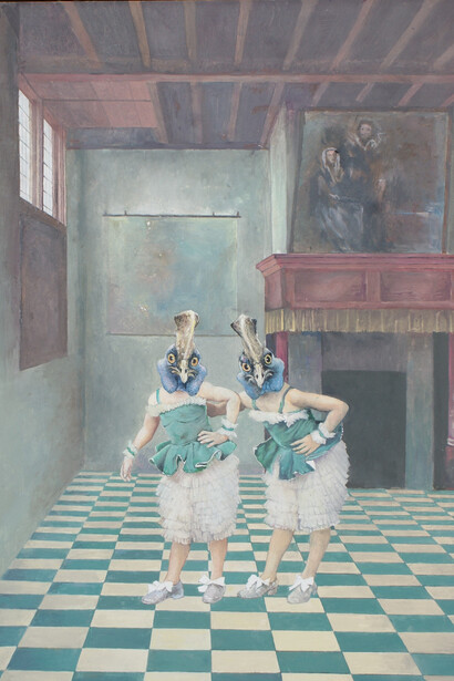 Malcolm Bucknall, Sensing a presence (detail), 2024. Courtesy of Wally Workman Gallery