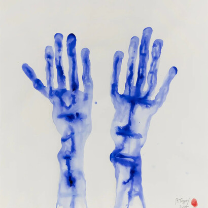 Barthélémy Toguo, Human nature 27, 2025. Courtesy of HdM Gallery