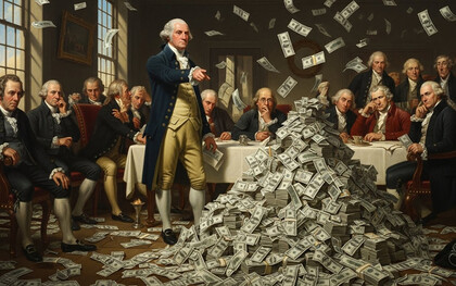 Die Unterzeichner der Verfassung der Vereinigten Staaten und das große Geld