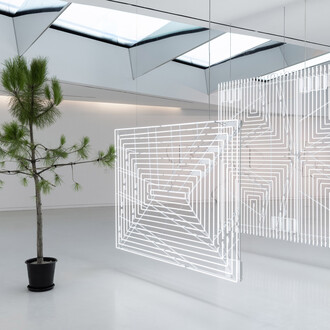 Cerith Wyn Evans, Forms in space… by light (in time), exhibition view. Courtesy of MAAT