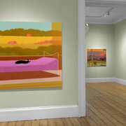 Alfie Caine, Rivers and rooftops, vista della mostra. Cortesia della Galleria Massimo De Carlo