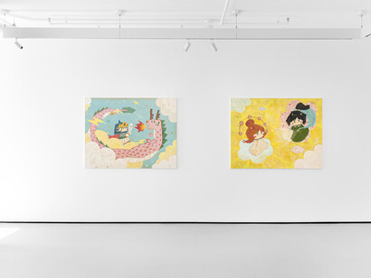 Noritoshi Mitsuuchi, Peace maker, exhibition view. Courtesy of Ross + Kramer Gallery