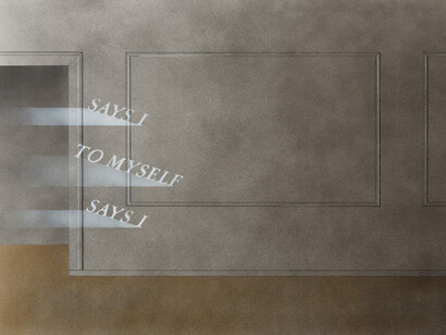 Ed Ruscha, Says I to myself says I (détail), 2025. Avec l'aimable autorisation de Gagosian