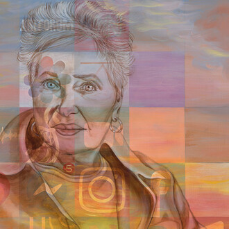 Nicolette Spear, Dopamine, sunset (Dianne) (detail), 2025. Courtesy of Von Lintel Gallery