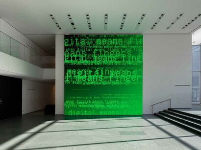 Sasha Stiles, A living poem, exhibition view. Courtesy of MoMA