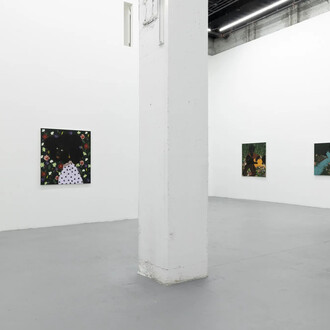 Olasunkanmi Akomolehin, Moments that shape us, exhibition view. Courtesy of Ethan Cohen Gallery