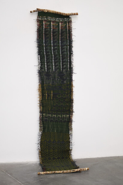 Angélica Serech, Temps entrelacé – deep time, exhibition view. Courtesy of the International Red Cross and Red Crescent Museum