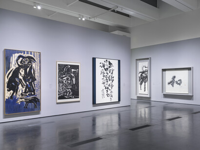 Line, form, Qi. Calligraphic art from the fondation Ink Collection, exhibition view. Courtesy of Los Angeles County Museum of Art (LACMA)
